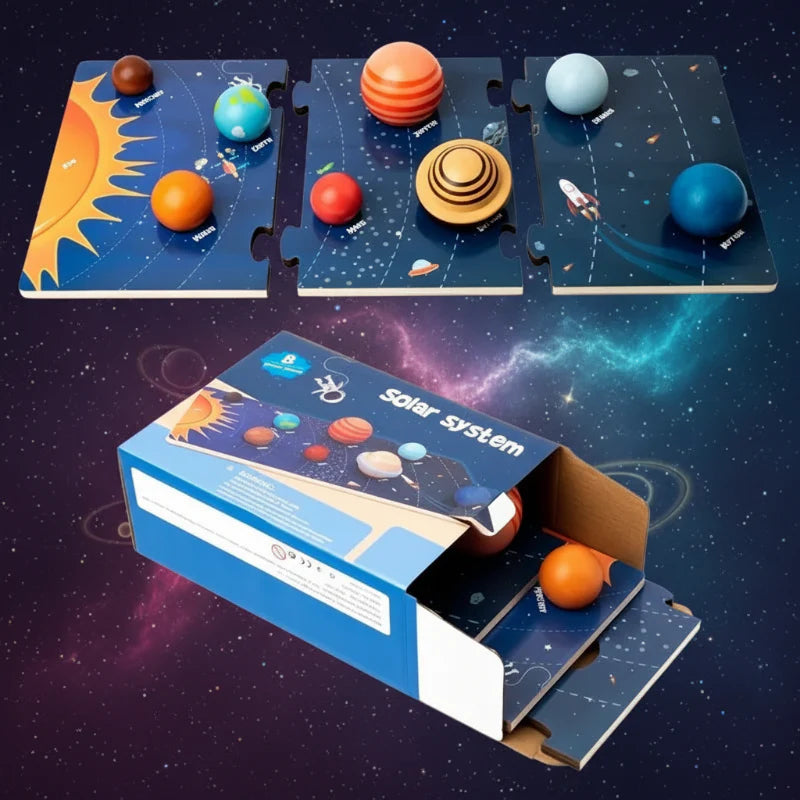 Wooden Solar System – Educational & Exploratory – Planet Play Set