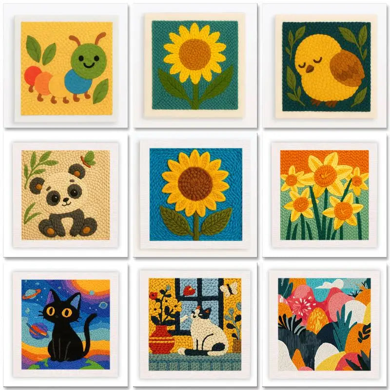 ThreadArt – Handmade & Colorful – Animal Embroidery Kit