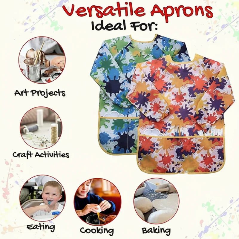 ArtEase – Colorful & Water-Repellent – Paint Apron for Children