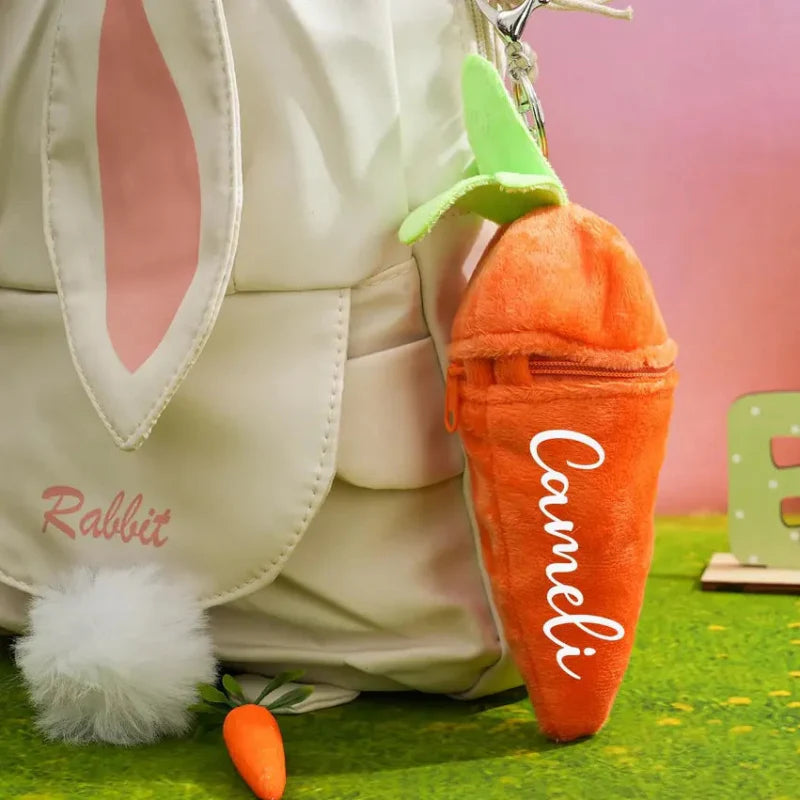 Personalized Bunny – The Ultimate Easter Gift - Plush Carrot Bunny with Name