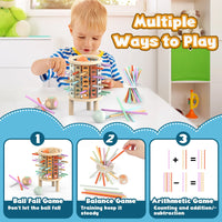 Thumbnail for Balance Tower™ – Stack & Count – Wooden Thinking Game