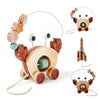 Crab Pull Toy™ – Play & Learn - Wooden Crab