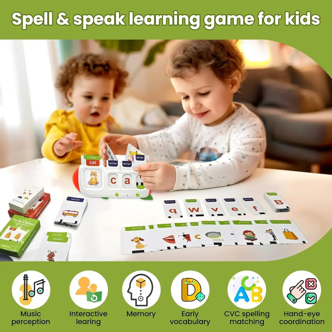 SmartKids – Learn English words – Educational card machine