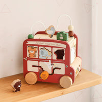 Thumbnail for BusyRide – Educational & Versatile – Wooden Montessori Activity Bus