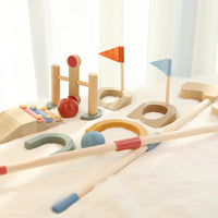 Thumbnail for Mini Golfers – Outdoor Fun Beginnings - Wooden Golf Toy Set