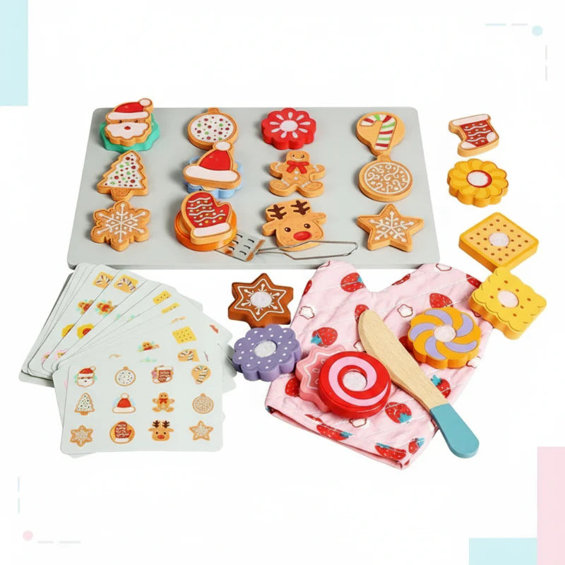 TinyKitchen – Creative & Playful – Wooden Cookie Sorting Game