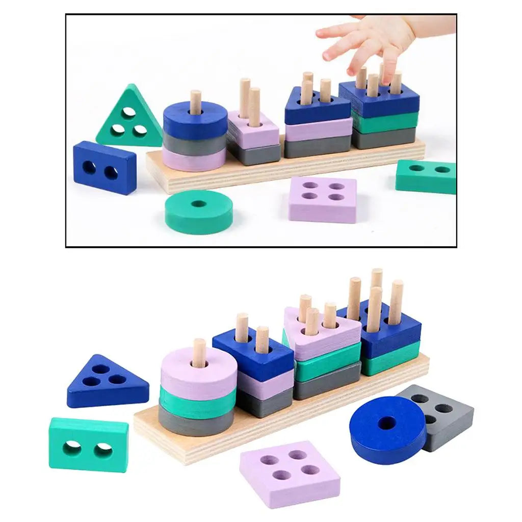 Woods™ – Block Fun Stacking - Geometric Blocks