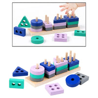 Thumbnail for Woods™ – Block Fun Stacking - Geometric Blocks