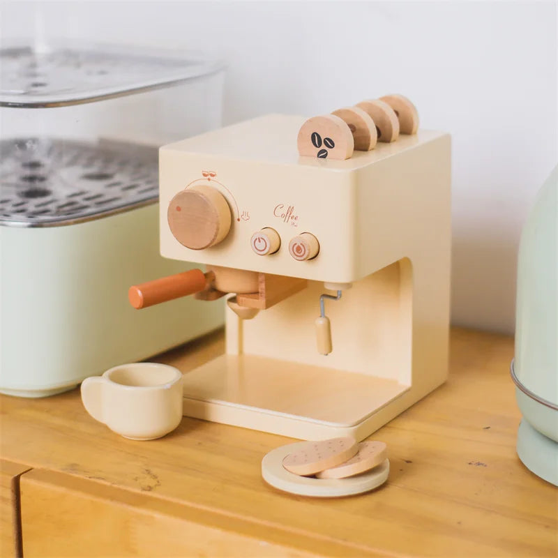 Woods™ - Barista in the Making - Wooden Espresso Machine Set