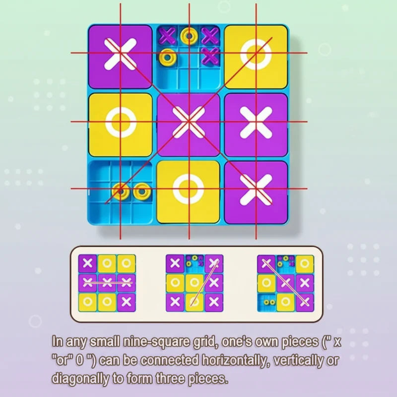 ThinkTac – Smart & Challenging – Tic-Tac-Toe Brain Teaser (Noughts and Crosses)