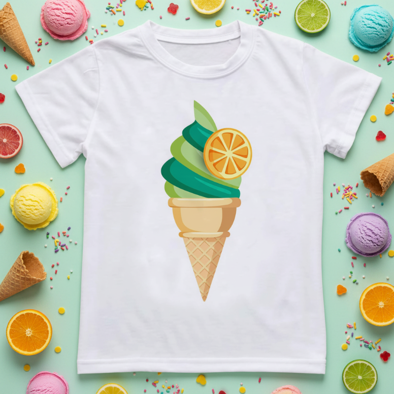 Boys & Girls Summer Tee – Comfortable & Playful – Cute Print Kids' T-Shirt
