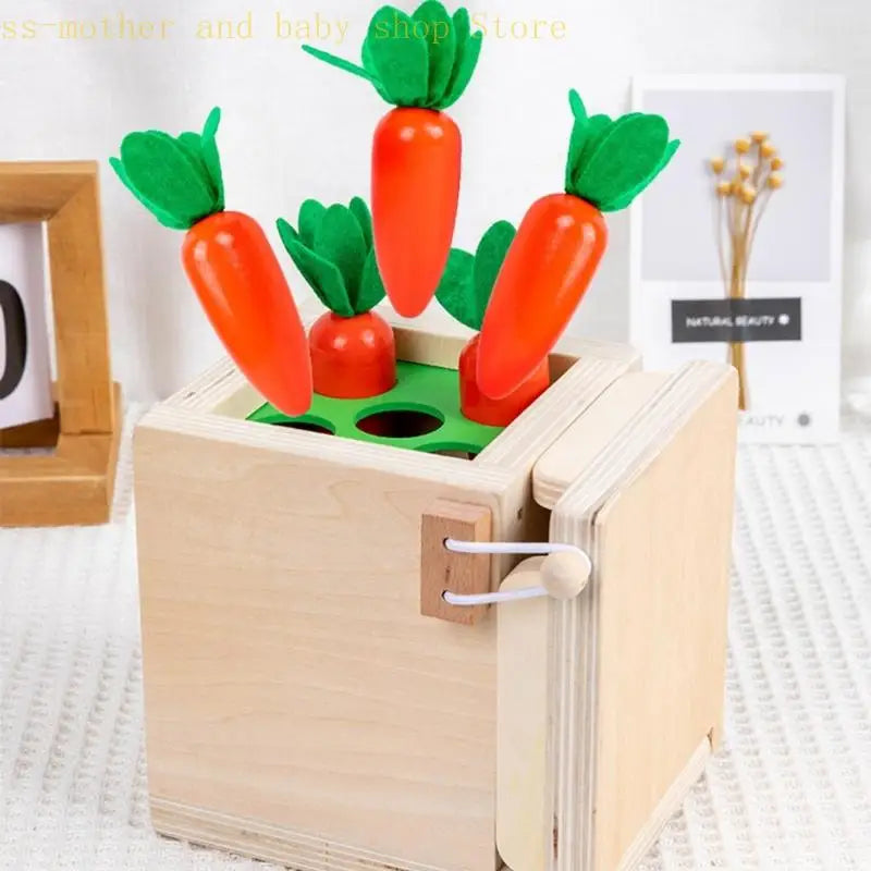 Smart Carrots –  Colors & Shapes - Wooden Sorting Toys
