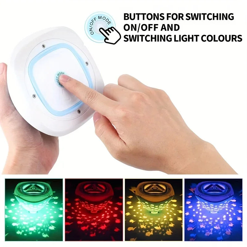 Aqua Party Light™ – Swim Party in Bath - Fish Light Projection