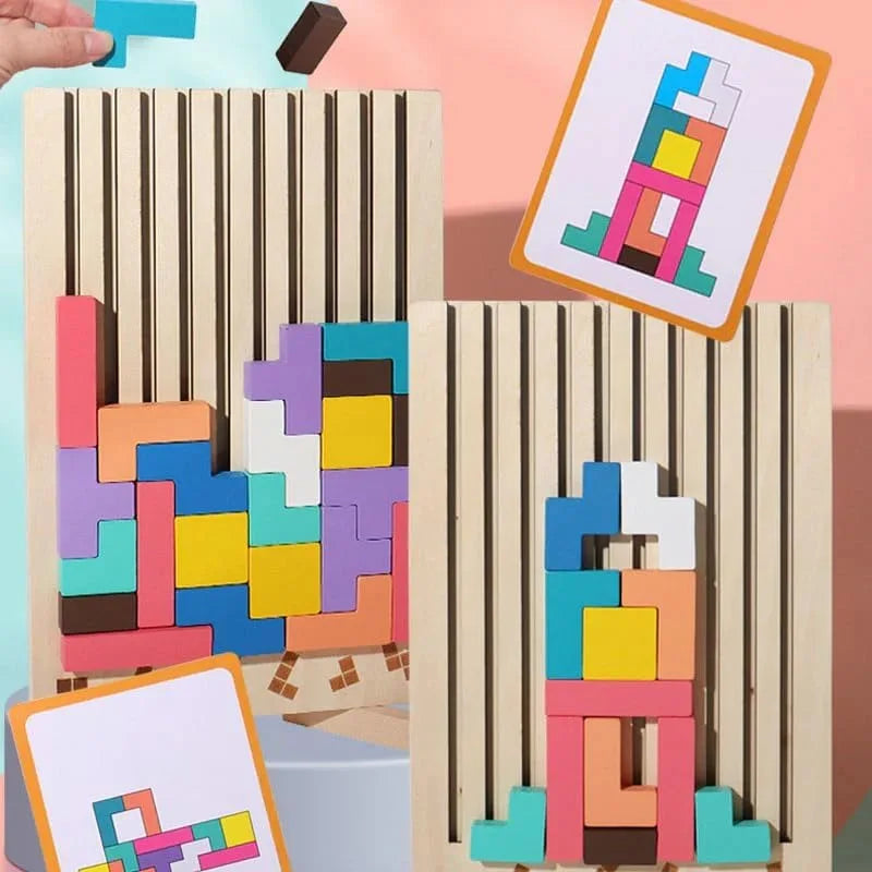 Puzzle Totem™ – Think & Build - Wooden Puzzle Game