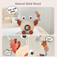 Thumbnail for Crab Pull Toy™ – Play & Learn - Wooden Crab