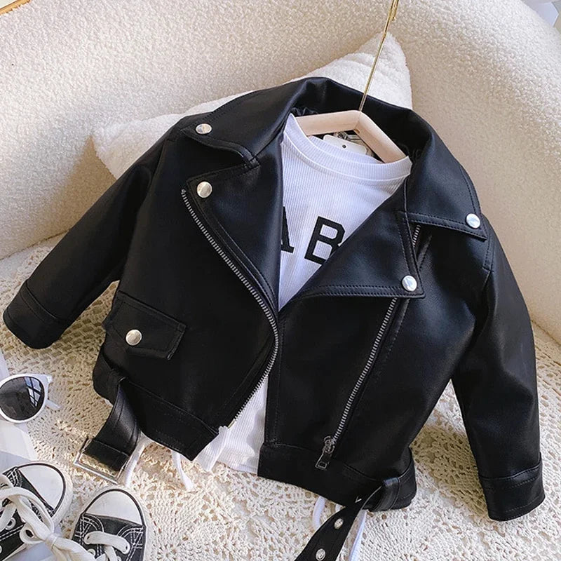 Girls Leather Jacket – Cool & Stylish – Leather Kids Jacket