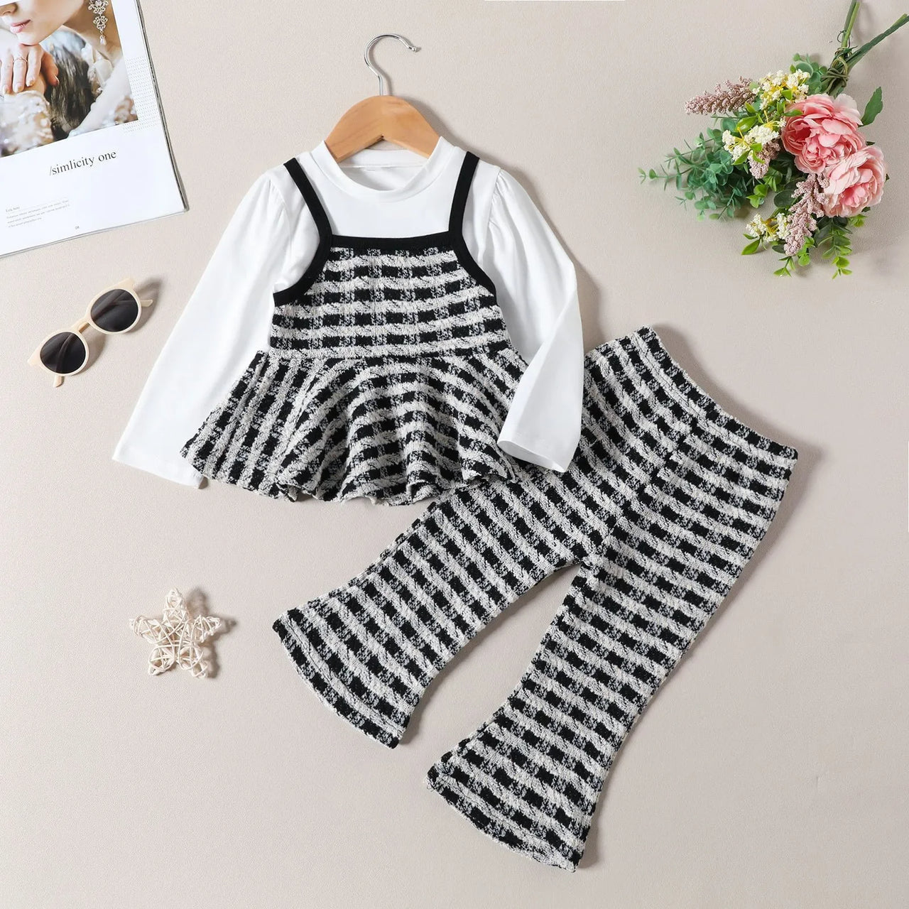 Mini Fashion™ - Trendy Design - 2-Piece Flared Set