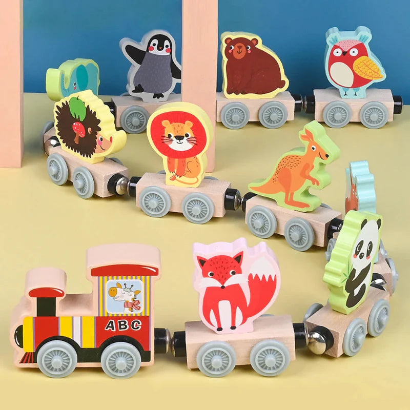 MagniZoo – Cute & Wooden – Magnetic Animal Train