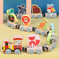 Thumbnail for MagniZoo – Cute & Wooden – Magnetic Animal Train