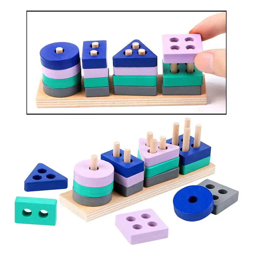 Woods™ – Block Fun Stacking - Geometric Blocks