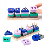 Thumbnail for Woods™ – Block Fun Stacking - Geometric Blocks