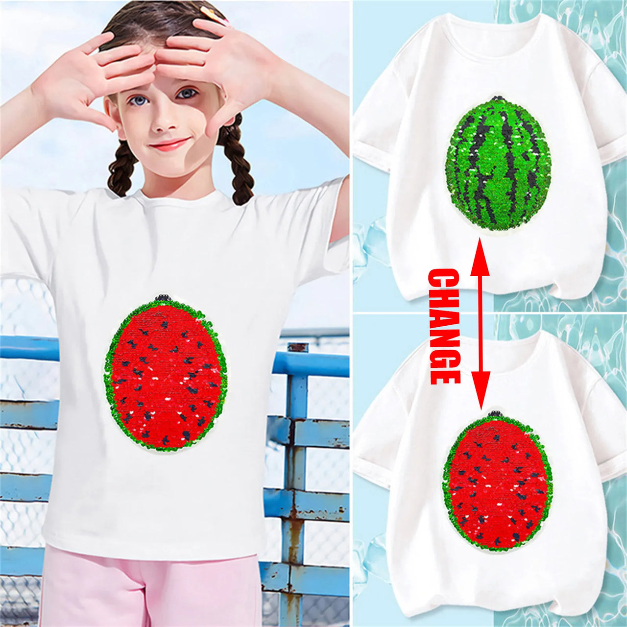 Mini Fashion™ - Shine & Transform - Watermelon T-shirt