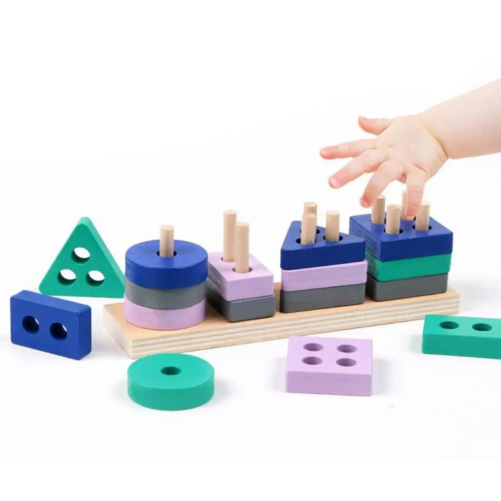 Woods™ – Block Fun Stacking - Geometric Blocks