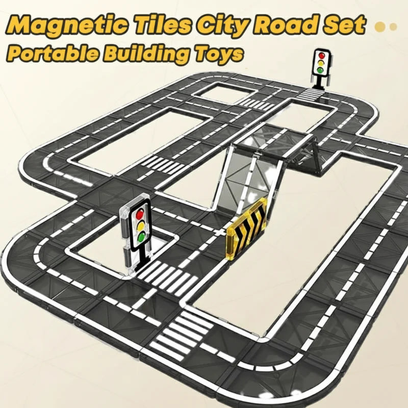 MagnetoTrack – Creative & Playful – Magnetic Tiles Car Set