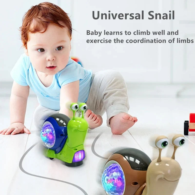 Music Snail™ -  Luminous Playmate - Toy Snail & Crab