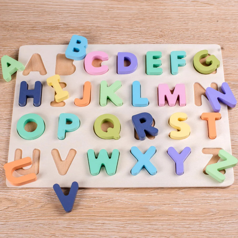AlphaBlocks – Wooden & Educational – 3D letter puzzle