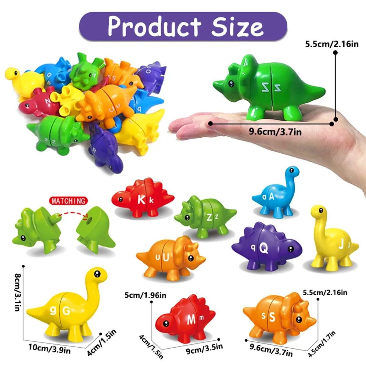 Matching Dino's – Fun & Educational - Alphabet And Numbers Dino Game