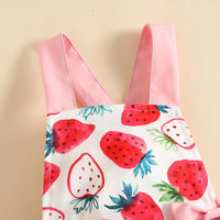 Thumbnail for Mini Fashion™ - Cow or Strawberry - Girls Romper