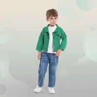 Thumbnail for Candy Color Denim Jacket – Lightweight Denim Jacket for Kids