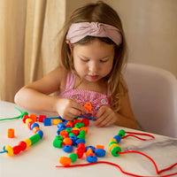 Thumbnail for Rainbow Lacing Beads™ – Playful Stringing - Rainbow beads with lace
