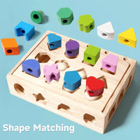 Thumbnail for Woods™ - Encourage Creativity & Improve Skills - Colorful Montessori Puzzle Set