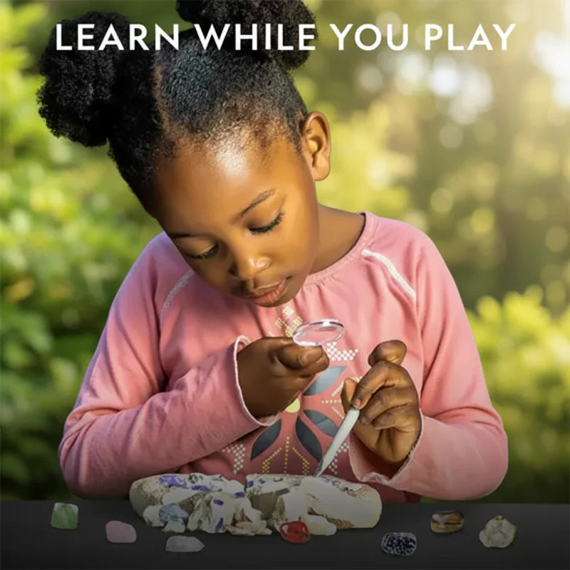 Gemstone Dig Kit – Discover & Learn – Crystal Digging Kit