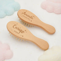 Thumbnail for Personalized Hairbrush – Soft & Unique – Personalized Baby Hairbrush Set