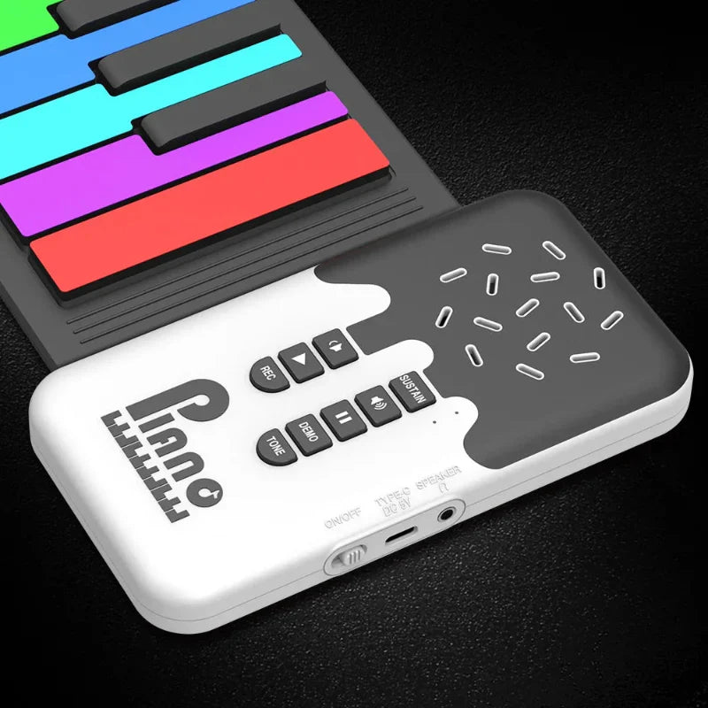 Roll-up Piano Keyboard – Creative & Educational – Foldable Piano
