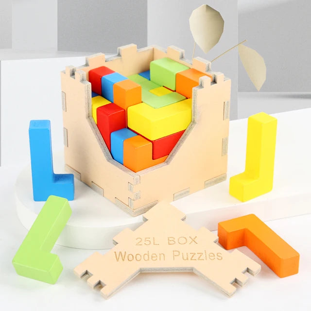 Woods™ - Train is brein - 3D Tetris Puzzle