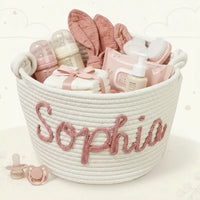 Thumbnail for CuddleBasket – Cute & Personal – Personalized Diaper Basket