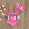 Mini Fashion™ - Fun Fish Print - Girls Swimsuit