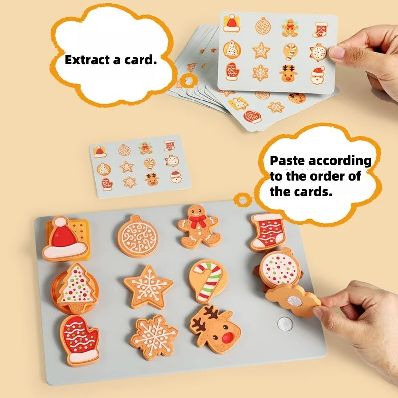 TinyKitchen – Creative & Playful – Wooden Cookie Sorting Game