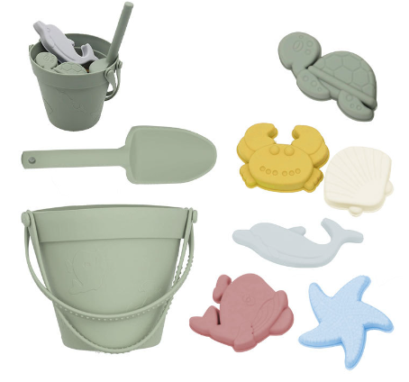 Silicone Beach Set™ - Beach Bucket Sand Adventure - Silicone Beach Set