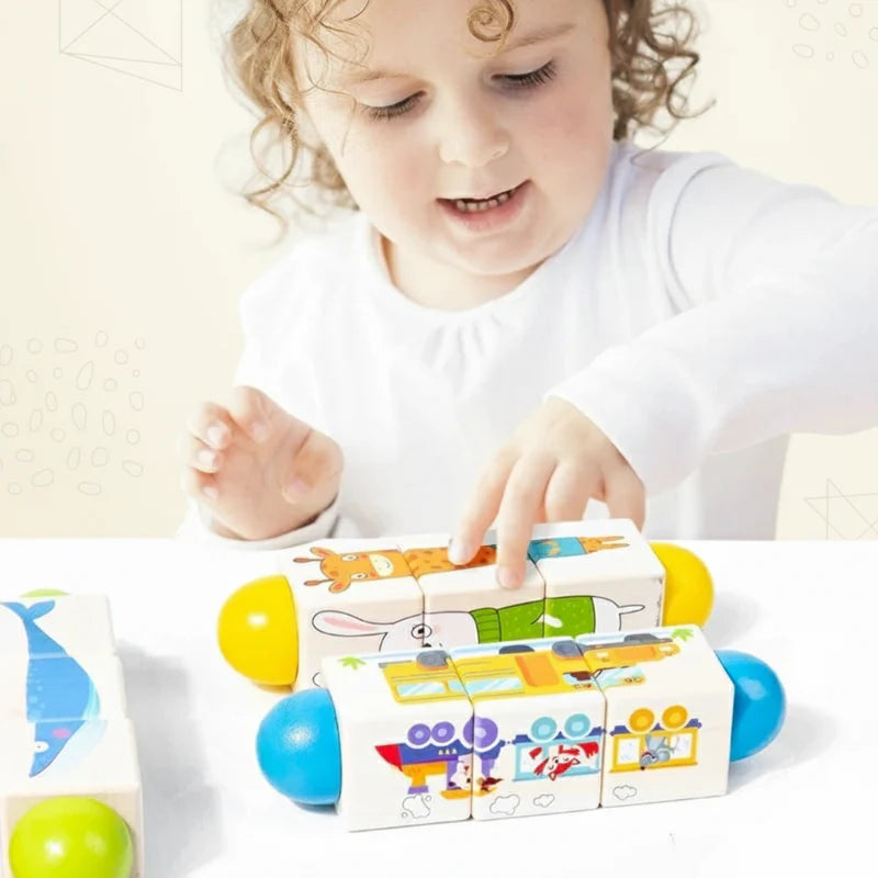 WoodiTurn – Educational & Fun – Rotating Puzzle