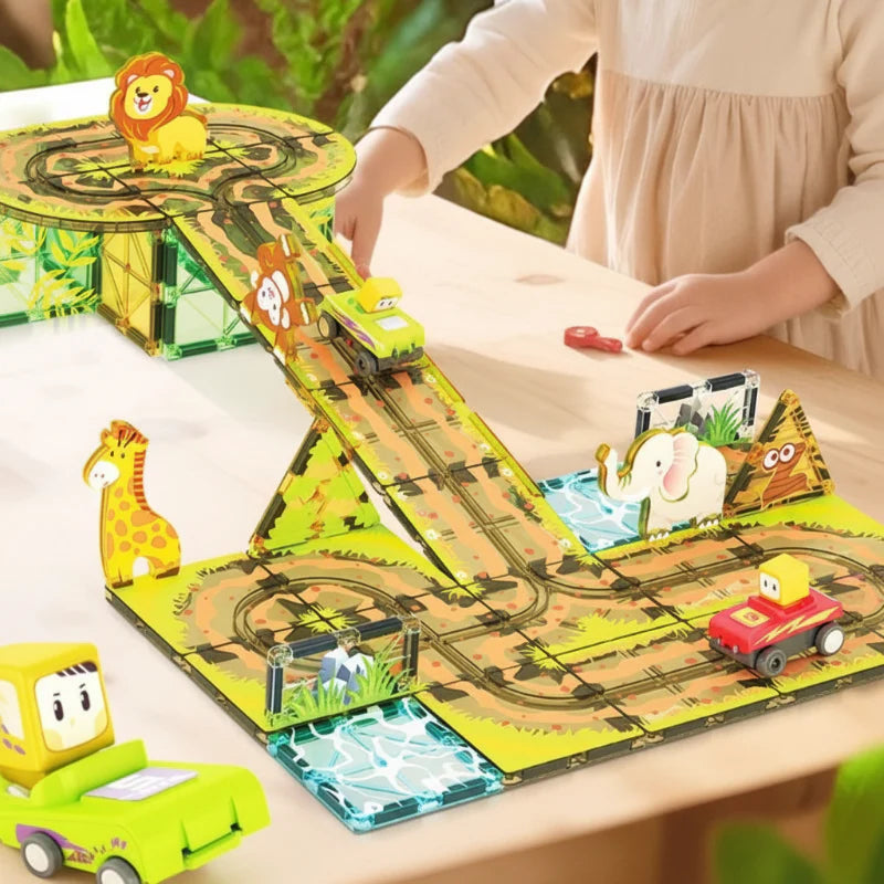 Magnetic Road Blocks – Creative & Educational – Magnetic Roads Building Set