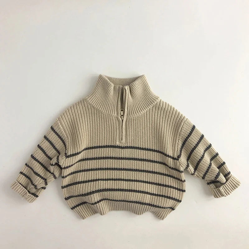 Mini Fashion™ - Simple Zipper - Kids Zipper Sweater