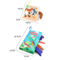Thumbnail for Soft Tail Book™ – Soft Tail Fun - Sensory Animals Baby Booklet