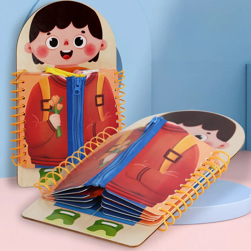 ClothesBook™ - Self-Sufficient Play - Dress-up Puzzle Book