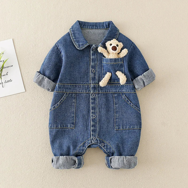 Mini Fashion™ - Comfortable & Stylish - Denim Jumpsuit