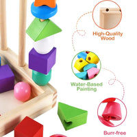 Thumbnail for Woods™ - Encourage Creativity & Improve Skills - Colorful Montessori Puzzle Set